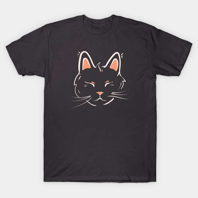 Cute kitten face T-Shirt by Catdog